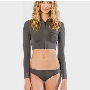 Billabong Charcoal Long Sleeve Rash Guard